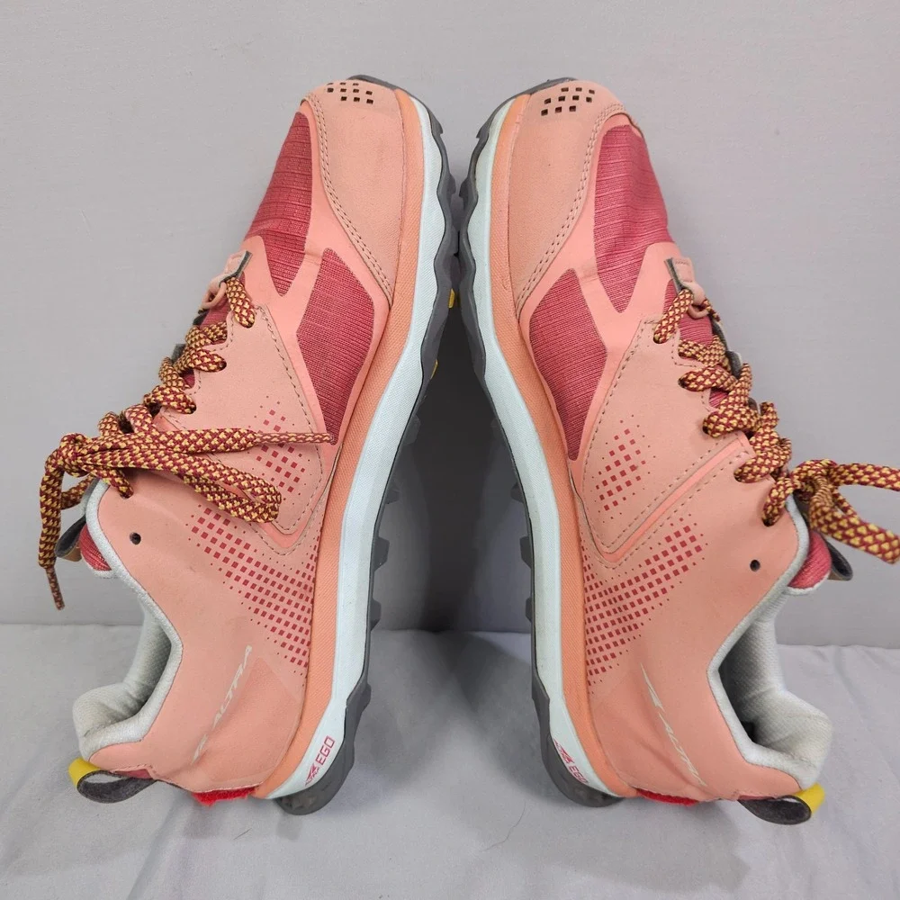 Altra Loan Peak 5 Shoes Women Size 8.5 Pink Rose Coral Low Trail Hiking Sneaker